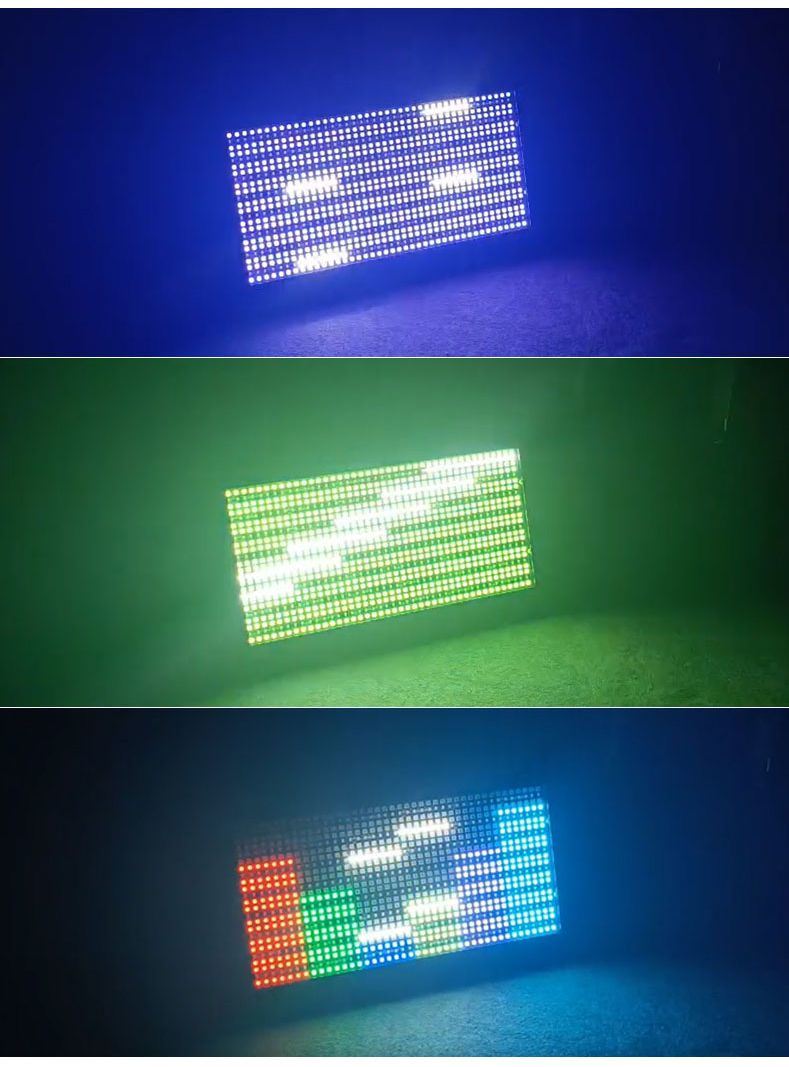 LED48 Full Color Strobe Lights Show Wedding Bar Bright Voice Control