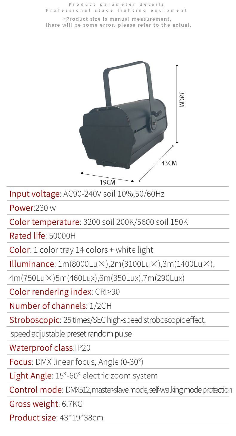 LED Stage Light Theater Lighting LED Blinder Light