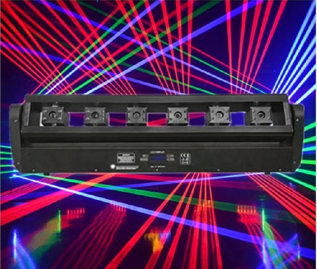 Professional 6heads RGB Laser Beam Moving Head for Night Club Bar Lights