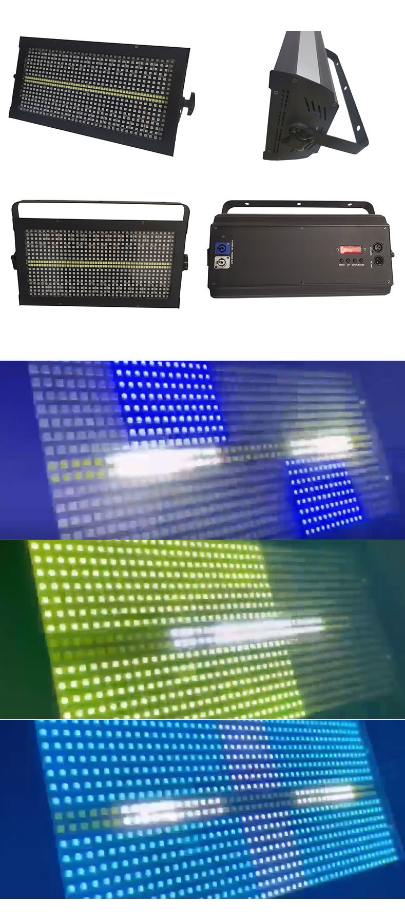 Atmosphere Light LED48+ 8-Section Dyed Full Color Strobe Light Stage Performance Bar Atmosphere Flash DMX512 Horse Racing